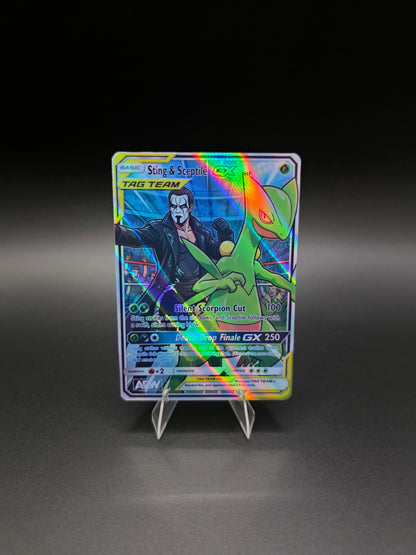 Sting & Sceptile GX 2026 Pokémon AEW Holo [Custom ACEO Art Card]