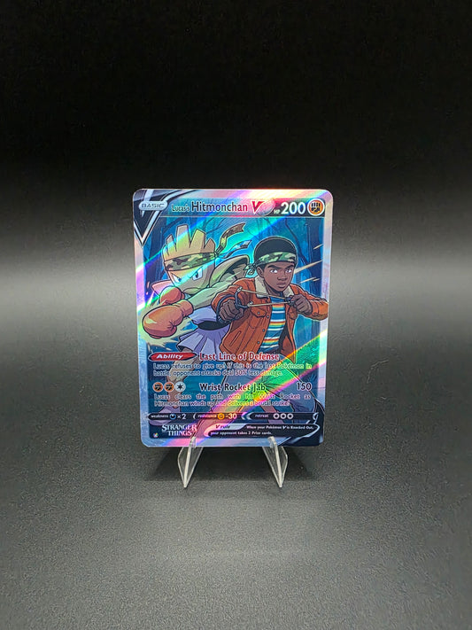 Lucas's Hitmanchan V 2026 Pokémon Stranger Things Holo [Custom ACEO Art Card]