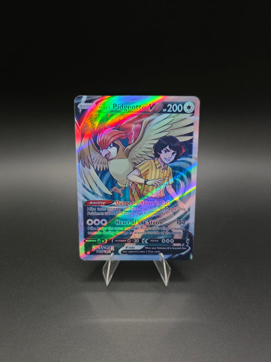 Mike's Pidgeotto V 2026 Pokémon Stranger Things Holo [Custom ACEO Art Card]