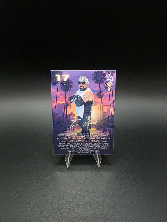 Tre Vino #17 (2026) eXcess Idaho Wrestle Club [Custom ACEO Art Card]