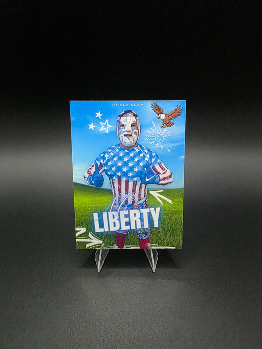Mr. Liberty #21 (2026) eXcess Idaho Wrestle Club [Custom ACEO Art Card]