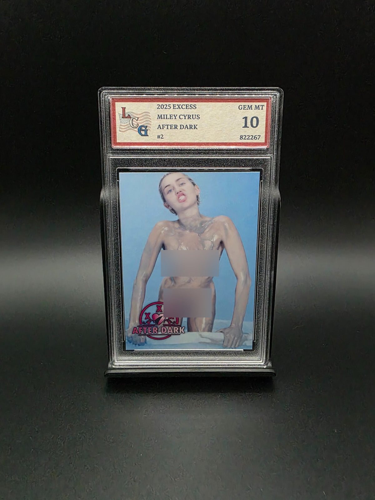 Miley Cyrus #2 (2025) eXcess After Dark - Graded 10 [Custom ACEO Art] GEM-MT