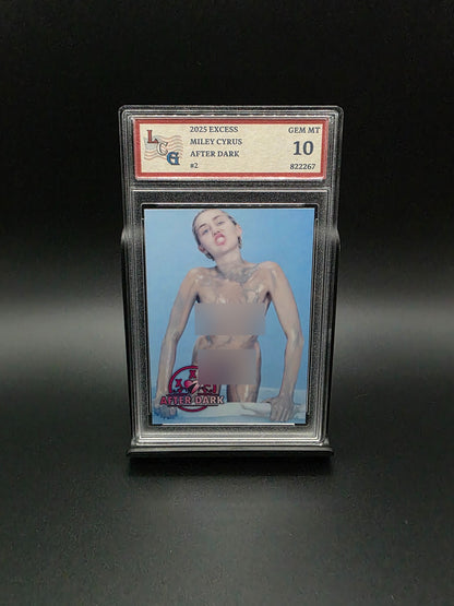 Miley Cyrus #2 (2025) eXcess After Dark - Graded 10 [Custom ACEO Art] GEM-MT