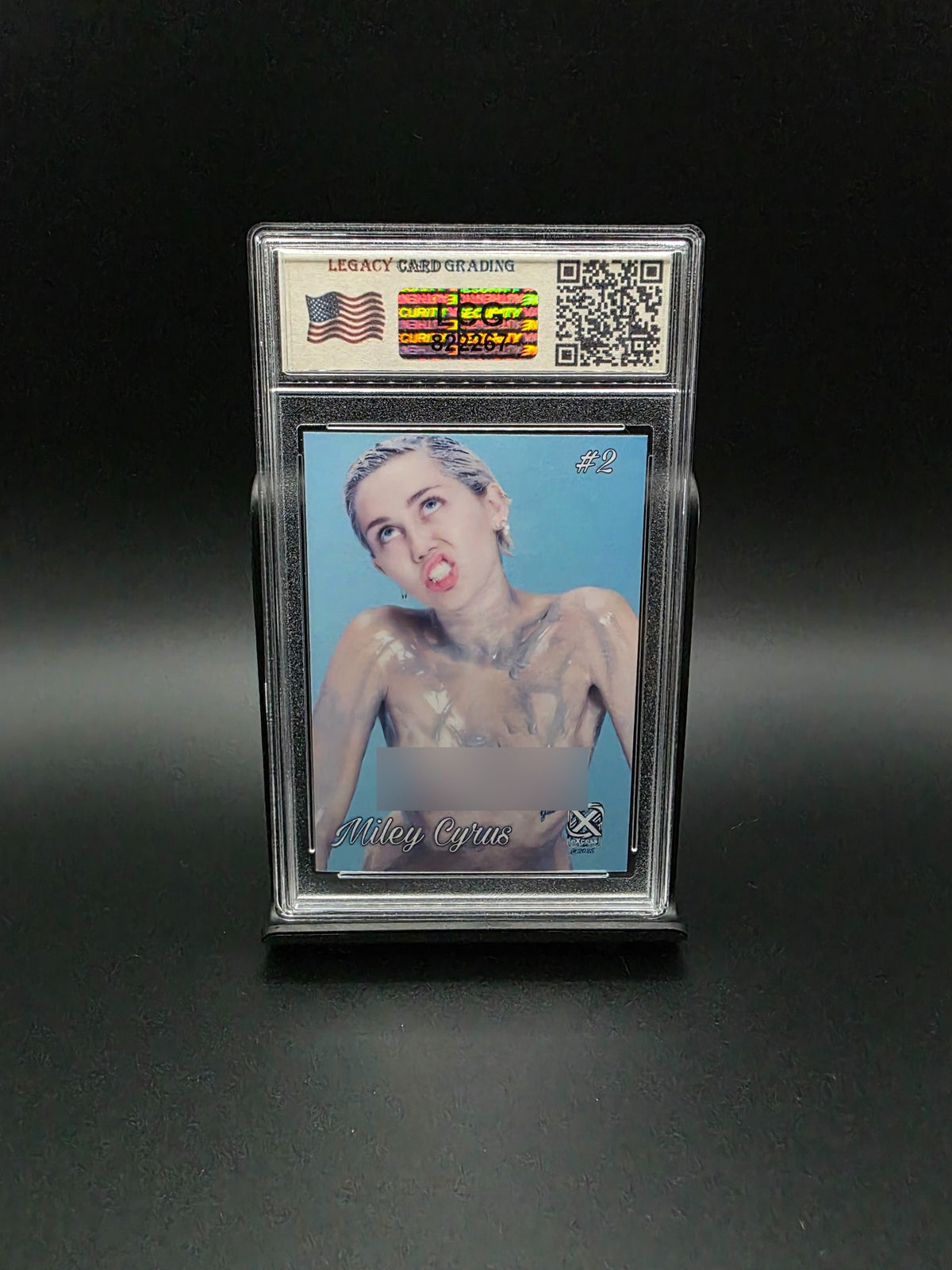 Miley Cyrus #2 (2025) eXcess After Dark - Graded 10 [Custom ACEO Art] GEM-MT