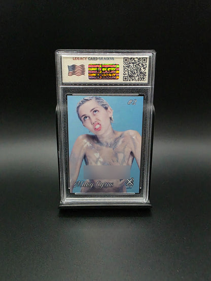 Miley Cyrus #2 (2025) eXcess After Dark - Graded 10 [Custom ACEO Art] GEM-MT