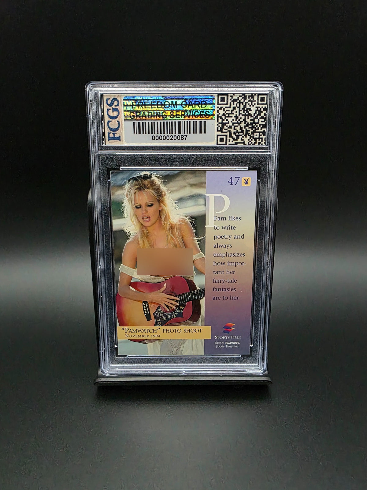 Pamela Anderson #47 (1996) Sports Time Playboy - Graded 9 [FCGS] MINT