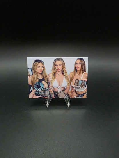 Angel Youngs, Angie Faith & Kendra Sunderalnd #8 (2026) eXcess Elegance of Allure [Custom ACEO Art Card]