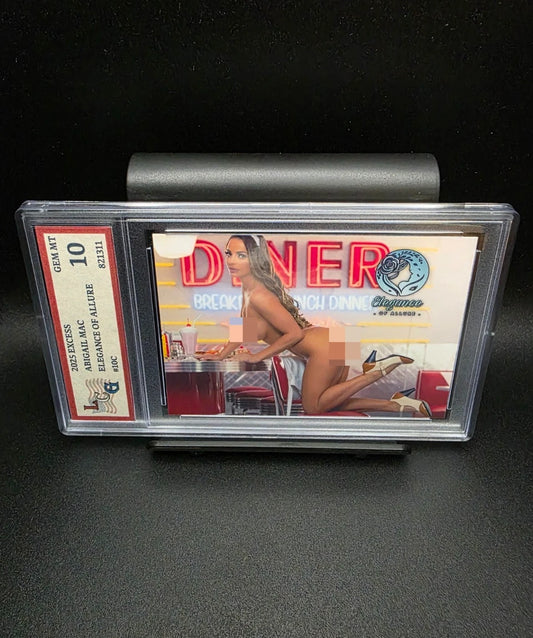 Abigail Mac #10C (2025) eXcess Elegance of Allure - Graded 10 [Custom ACEO Art] GEM-MT