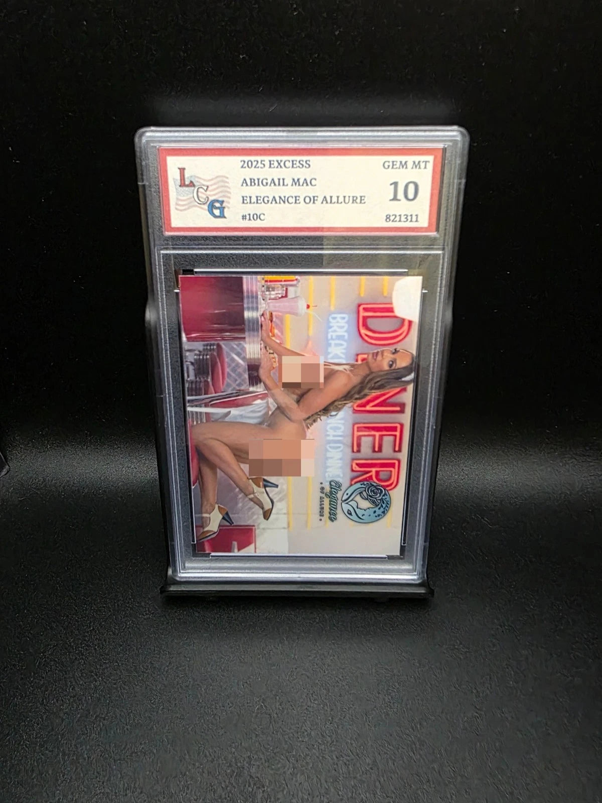 Abigail Mac #10C (2025) eXcess Elegance of Allure - Graded 10 [Custom ACEO Art] GEM-MT