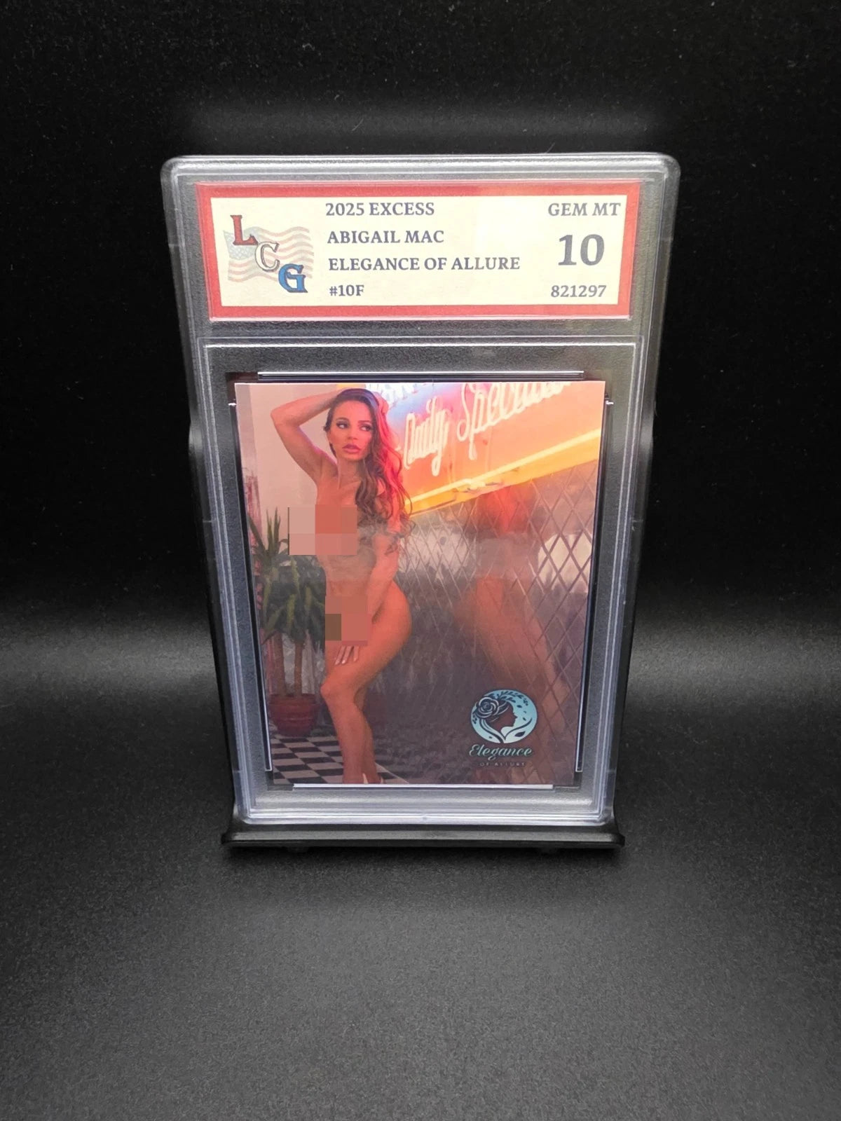 Abigail Mac #10F (2025) eXcess Elegance of Allure - Graded 10 [Custom ACEO Art] GEM-MT