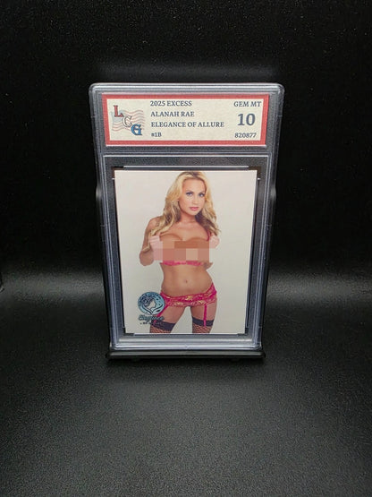 Alanah Rae #1B (2025) eXcess Elegance of Allure - Graded 10 [Custom ACEO Art] GEM-MT