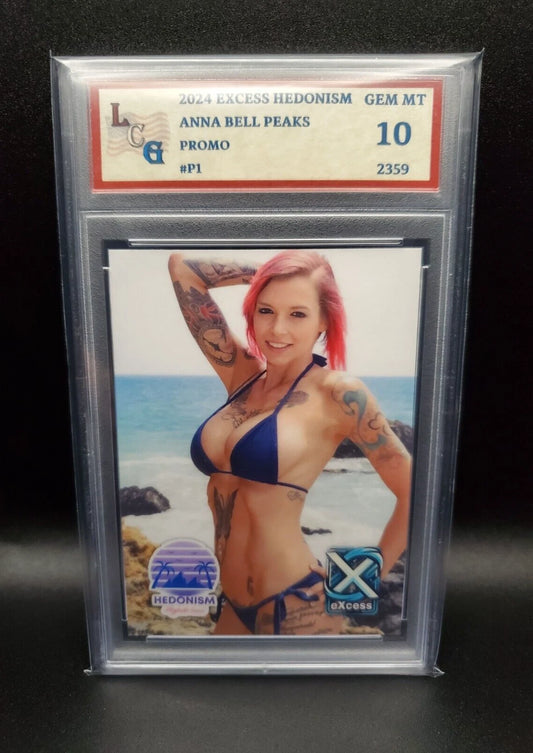 Anna Bell Peaks #P1 (2024) eXcess Hedonism Highest Level - Graded 10 [Custom ACEO Art] GEM-MT