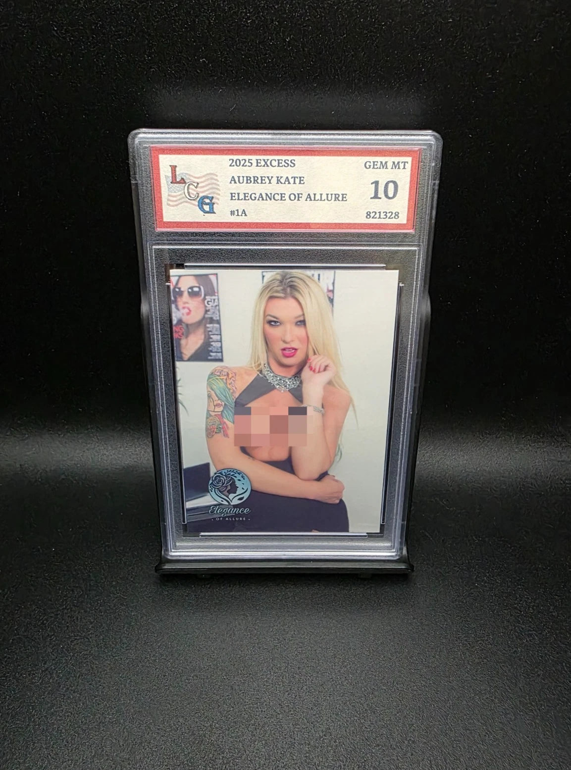 Aubrey Kate #1A (2025) eXcess Elegance of Allure - Graded 10 [Custom ACEO Art] GEM-MT