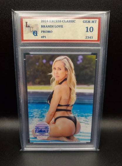 Brandi Love #P1 (2024) eXcess Hedonism Highest Level - Graded 10 [Custom ACEO Art] GEM-MT