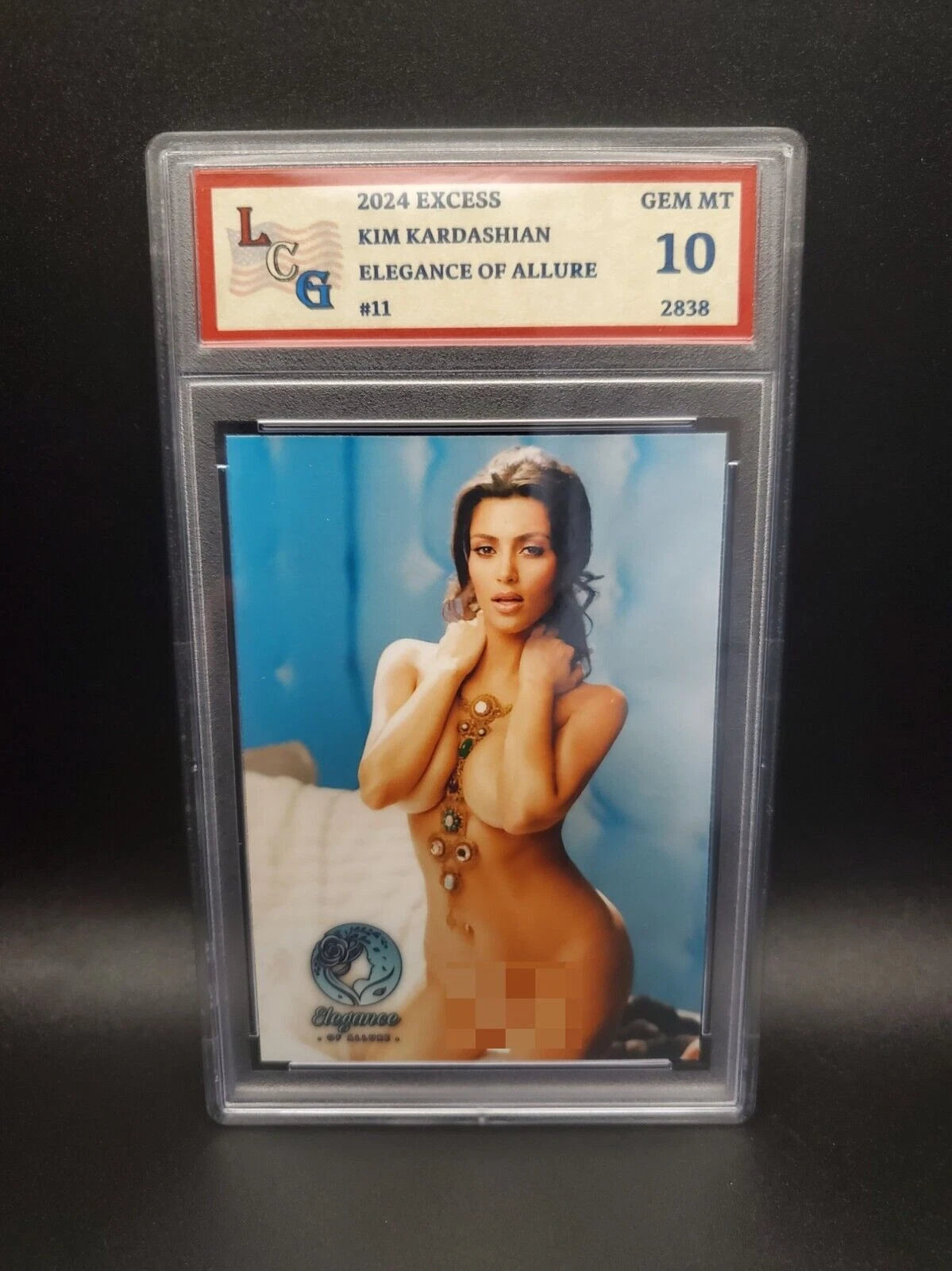 Kim Kardashian #11 (2024) eXcess Elegance of Allure - Graded 10 [Custom ACEO Art] GEM-MT