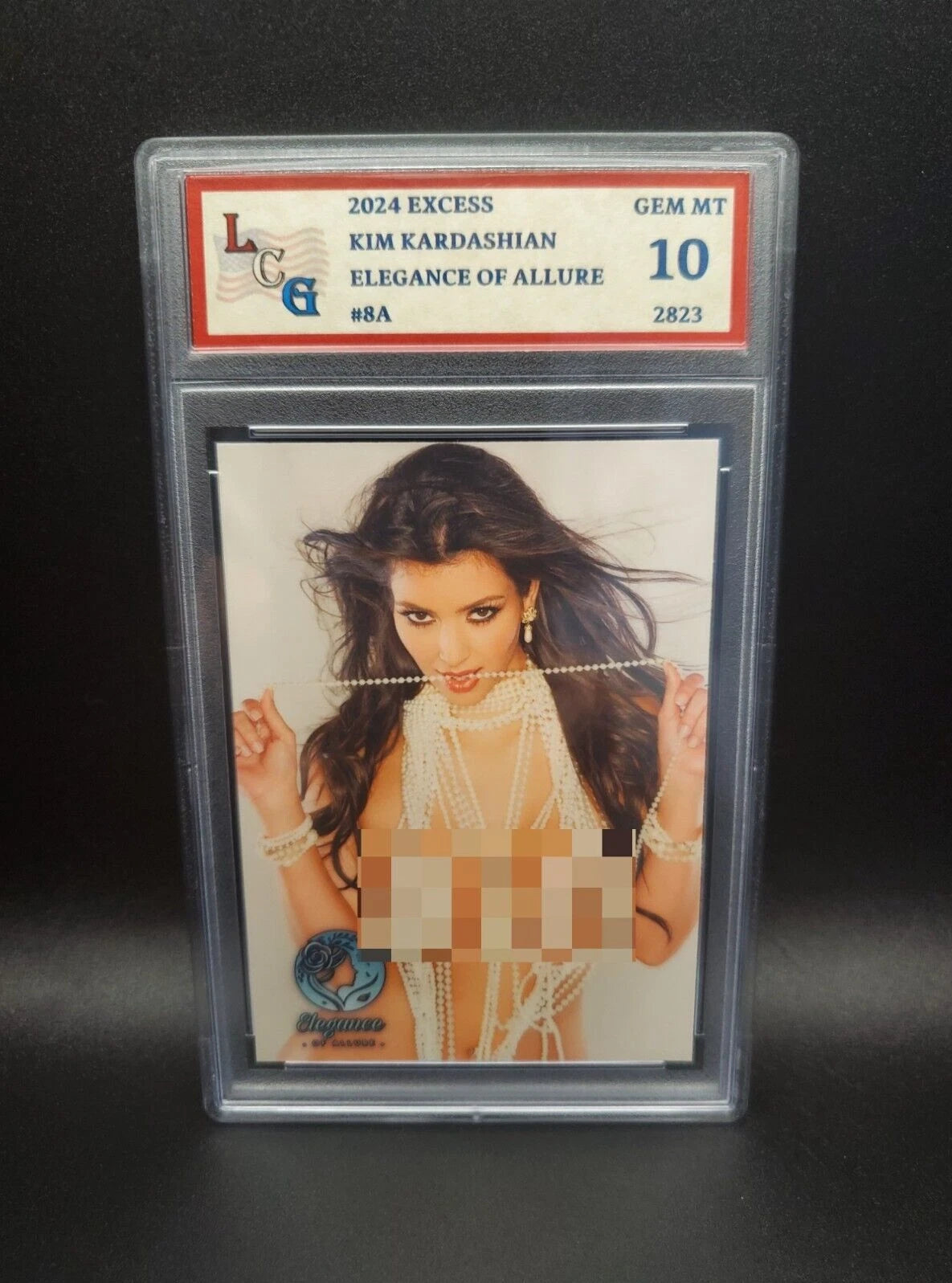 Kim Kardashian #8A (2024) eXcess Elegance of Allure - Graded 10 [Custom ACEO Art] GEM-MT (Copy)
