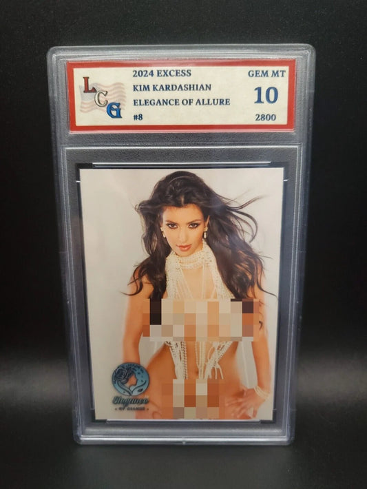 Kim Kardashian #8 (2024) eXcess Elegance of Allure - Graded 10 [Custom ACEO Art] GEM-MT (Copy) (Copy) (Copy)