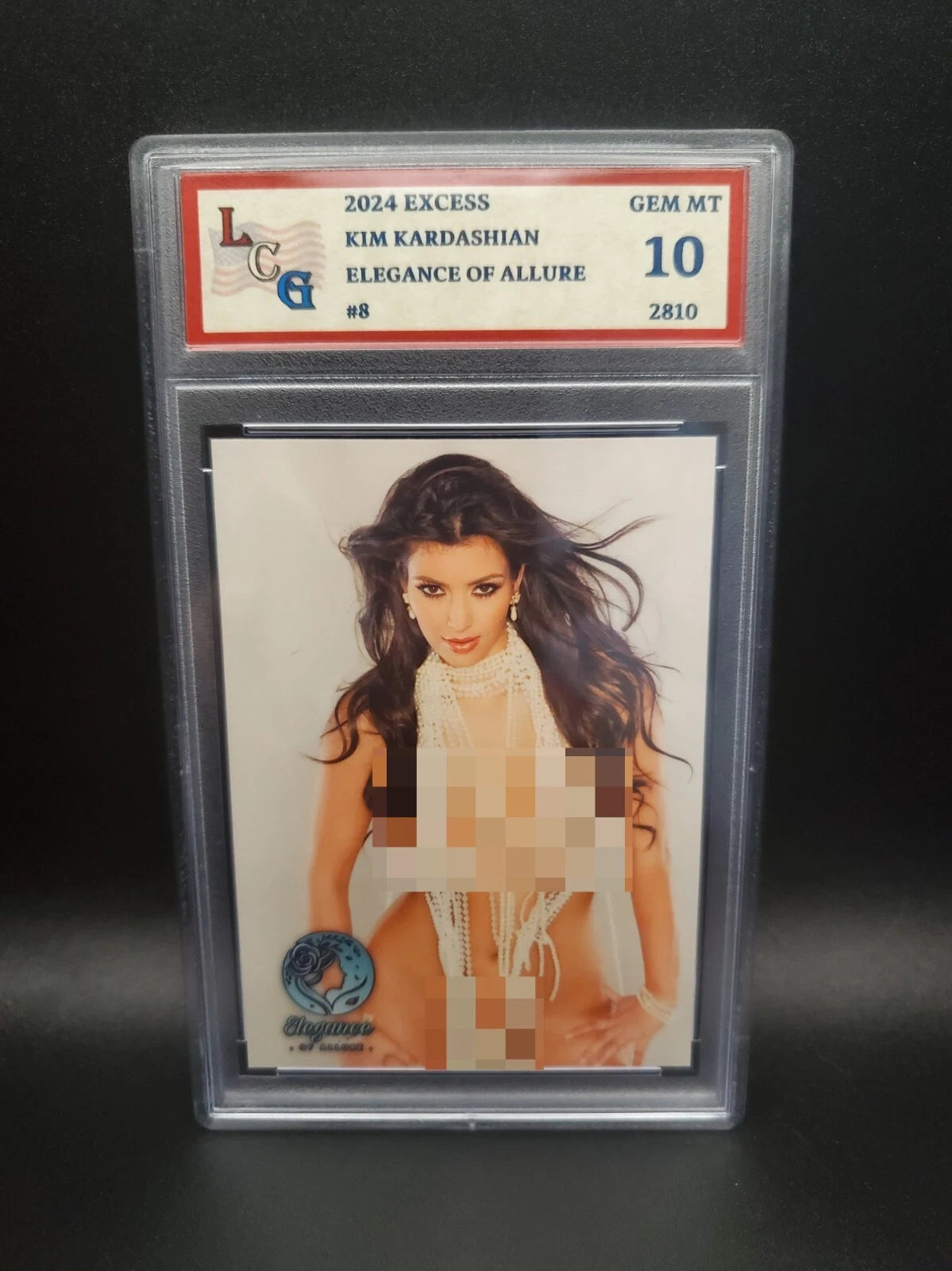 Kim Kardashian #8 (2024) eXcess Elegance of Allure - Graded 10 [Custom ACEO Art] GEM-MT (Copy) (Copy)