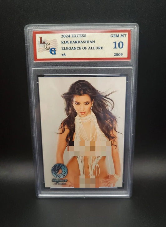 Kim Kardashian #8 (2024) eXcess Elegance of Allure - Graded 10 [Custom ACEO Art] GEM-MT (Copy)