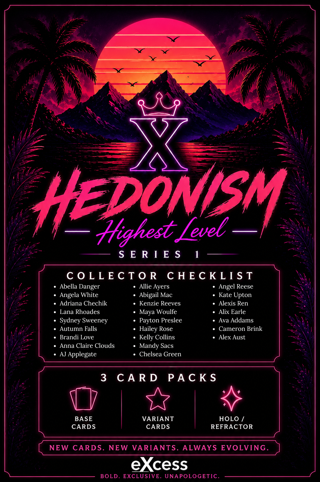Hedonism Series 1 (3 Card Pack)