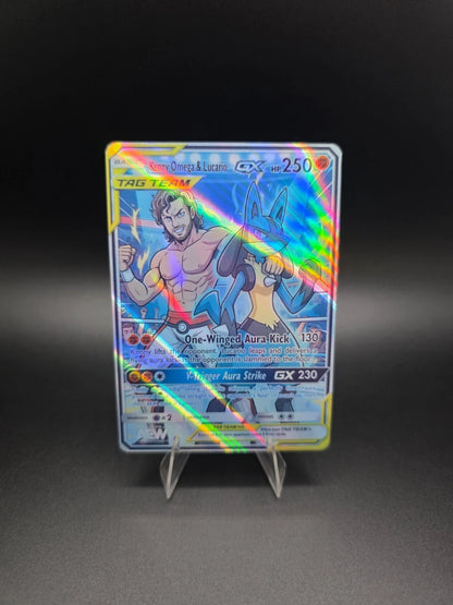 Kenny Omega & Lucario GX 2025 Pokémon AEW Holo [Custom ACEO Art Card]