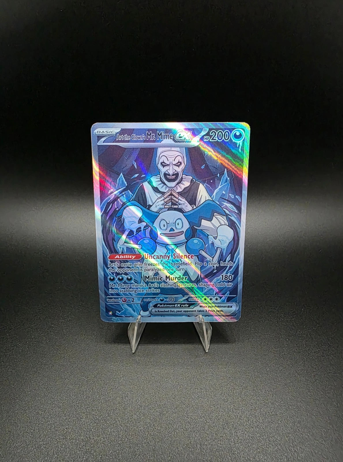Art the Clown's Mr. Mime EX 2025 Pokémon Terrifier Holo [Custom ACEO Art Card]