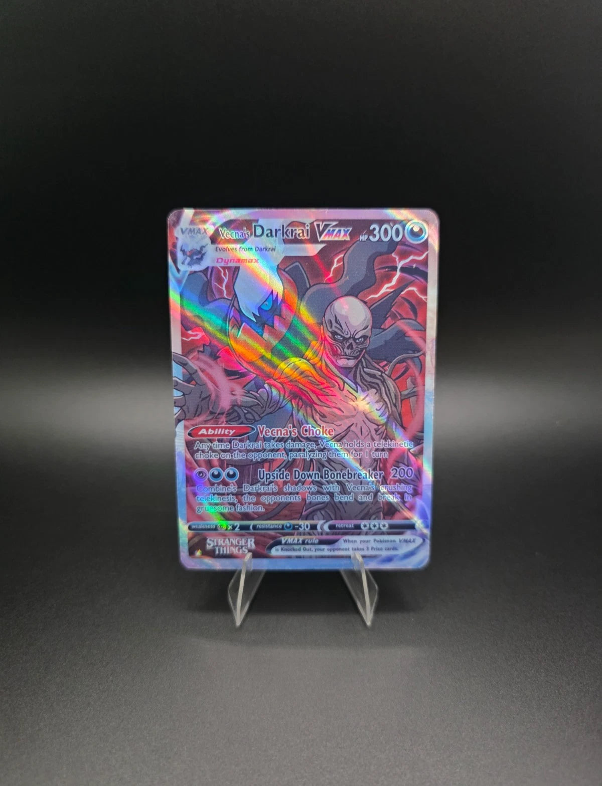 Vecna's Darkrai Vmax 2025 Pokémon Stranger Things Holo [Custom ACEO Art Card]